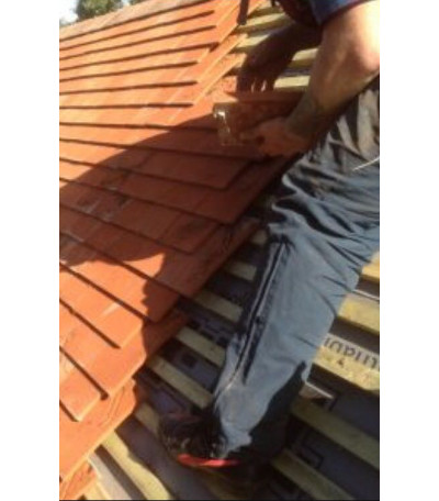 roof repair work